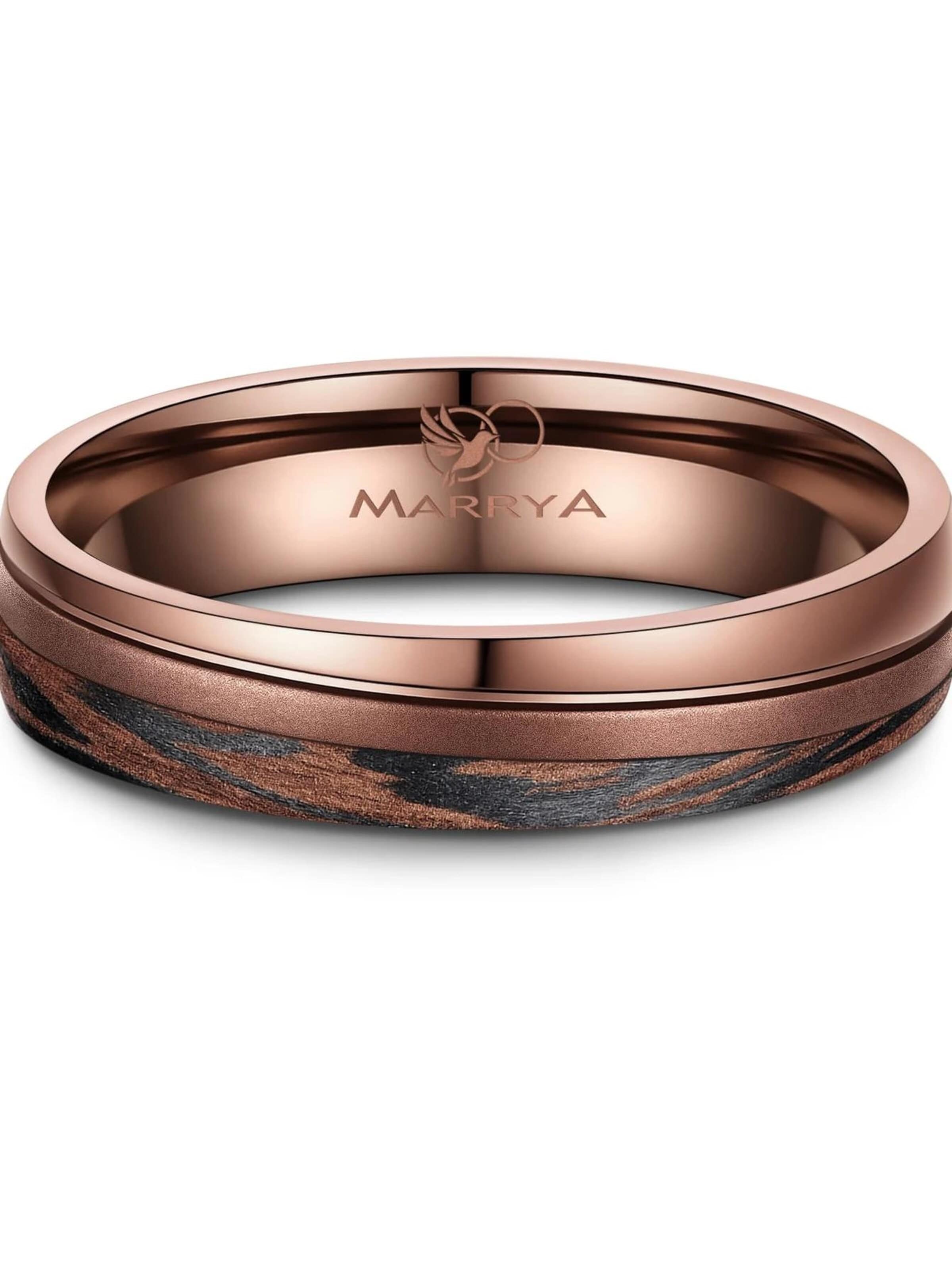 Anello 'MARRYA Ehering CB-01 Carbon-Bronze' di MARRYA in marrone