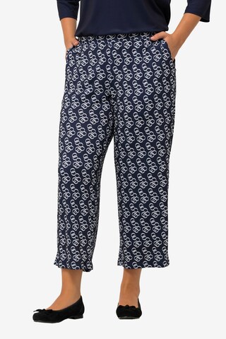 Ulla Popken Regular Broek in Blauw: voorkant