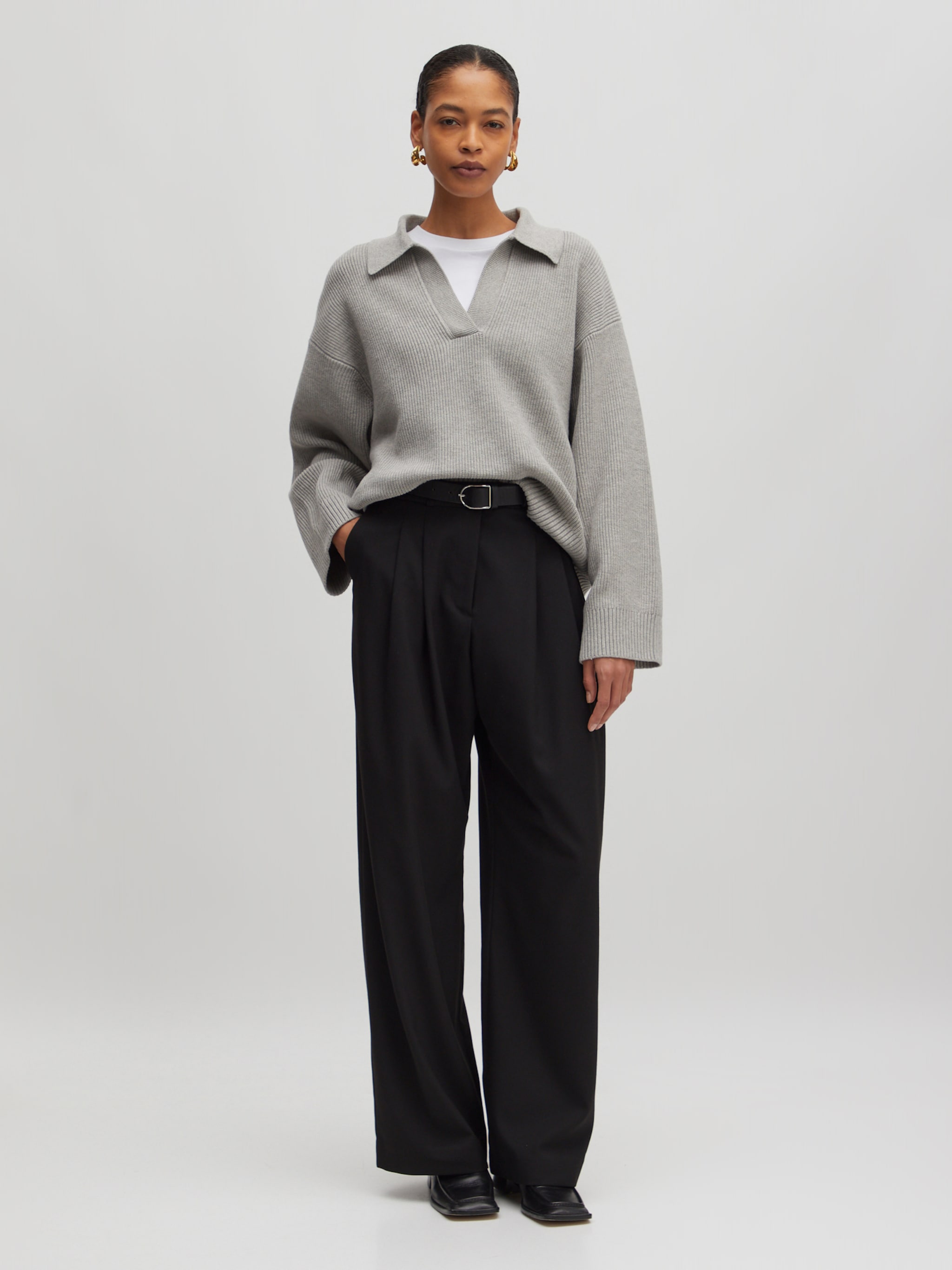 EDITED Produits Pull-over 'Taria' gris chiné