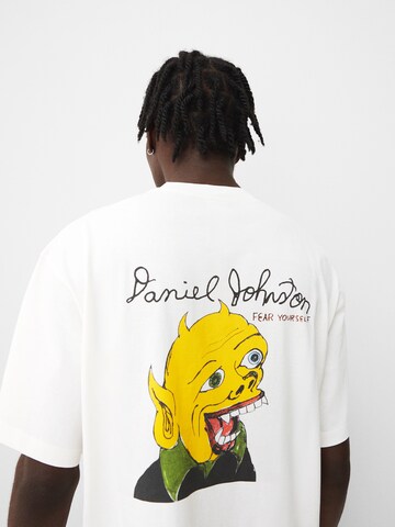 Bershka T-Shirt in Weiß