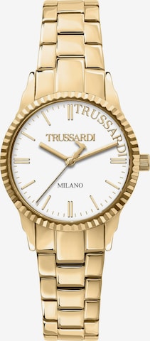 Trussardi Analoguhr in Gold: Vorderseite