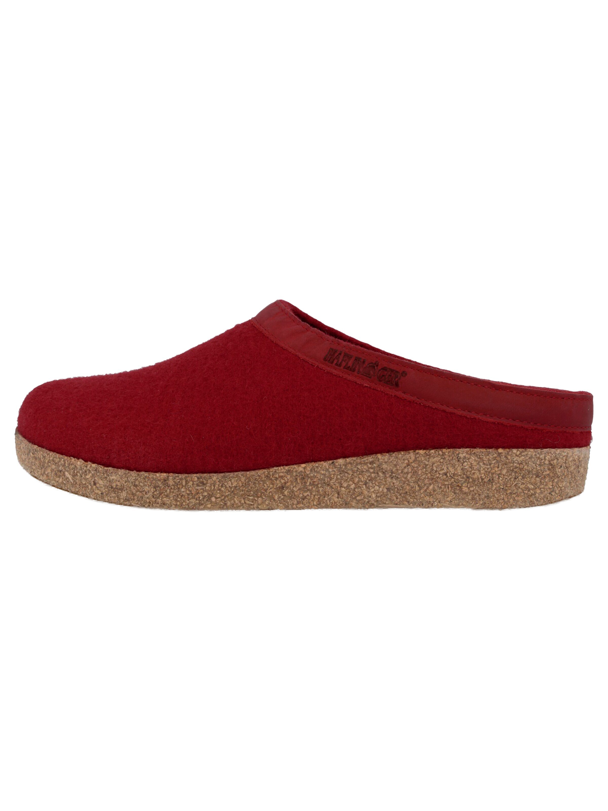 HAFLINGER Slippers 'Grizzly Torben' in Red: front