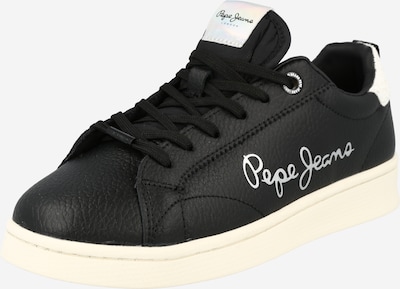 Pepe Jeans Platform trainers 'MILTON ESSENTIAL' in Silver grey / Light grey / Black / White, Item view