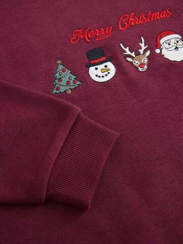 Next Sweatshirt 'Christmas' in Rot