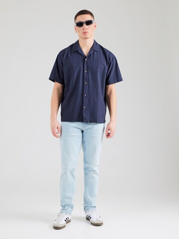 JACK & JONES Классический крой Рубашка 'JJSummer Resort' в Синий