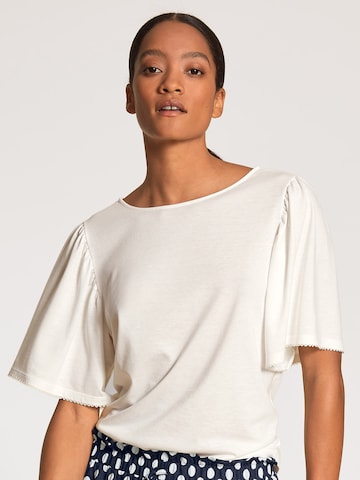 CALIDA Pajama Shirt in White: front