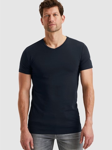 PME Legend Undertröja '2-pack basic T-shirts with V-neck' i blå: framsida