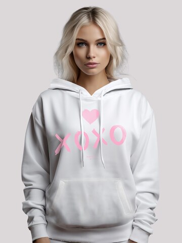 Sweat-shirt 'Valentinstag ' F4NT4STIC en blanc : devant