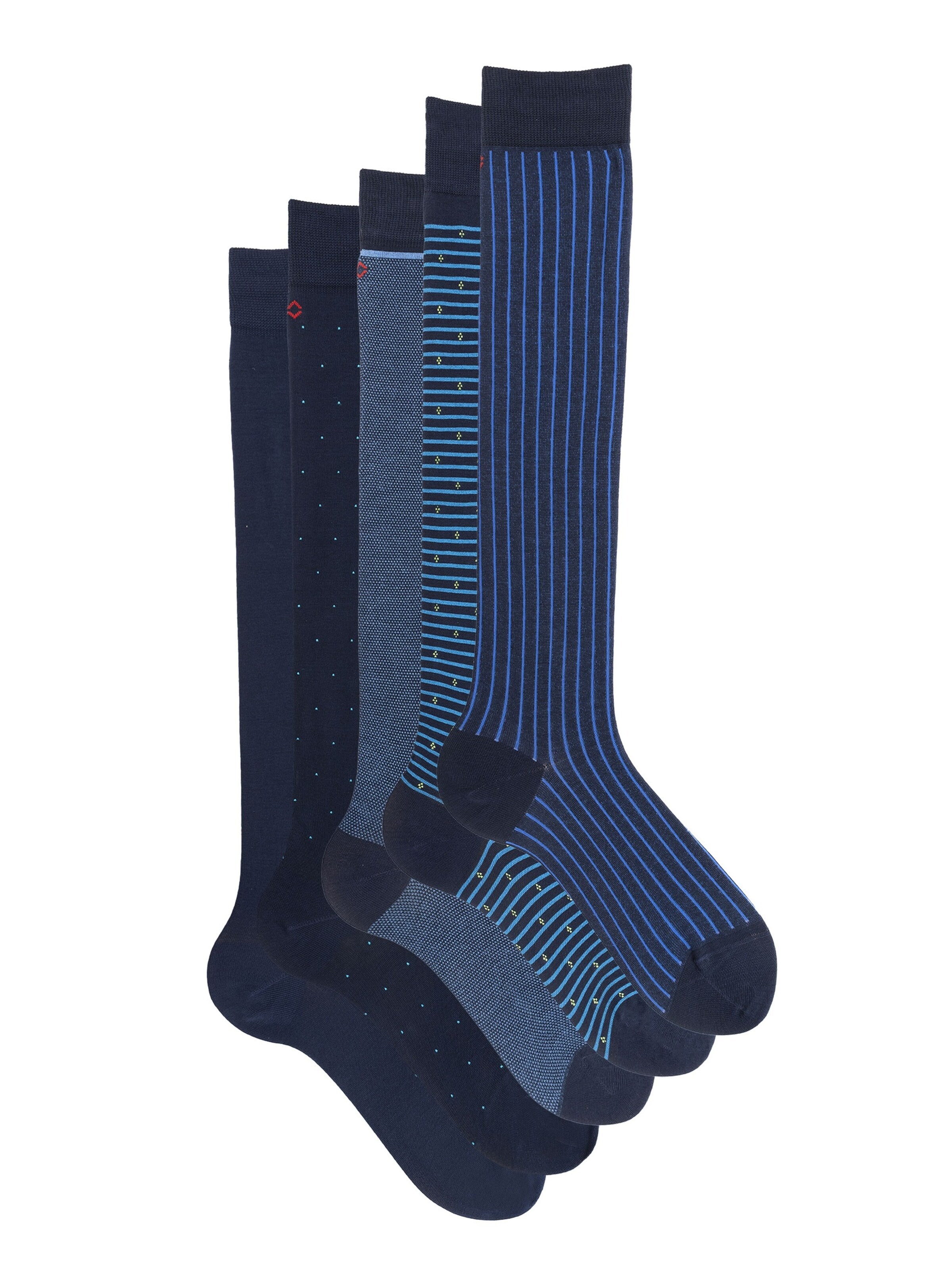 Ciocca Knee High Socks 'ELEGANT GIFT BOX' in Mixed colors: front
