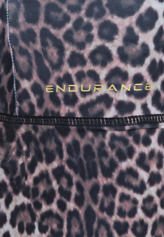 ENDURANCE Skinny Sports trousers 'Konwich Jr.' in Brown
