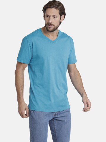 T-Shirt 'Osmo' Jan Vanderstorm en bleu : devant
