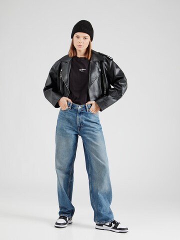 Pepe Jeans Μπλουζάκι 'BONE RO' σε μαύρο