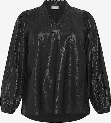 KAFFE CURVE Blouse 'Anni' in Black: front
