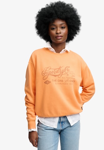 Superdry & Co Sweatshirt in Orange: Vorderseite