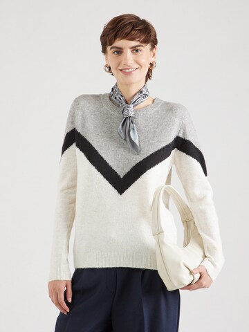 VERO MODA Свитер 'VMPLAZA' в Серый: спереди