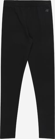 Pantaloni sport de la 4F pe negru: față