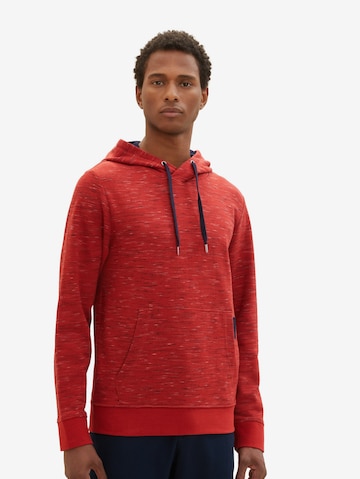 TOM TAILOR - Sweatshirt em vermelho: frente