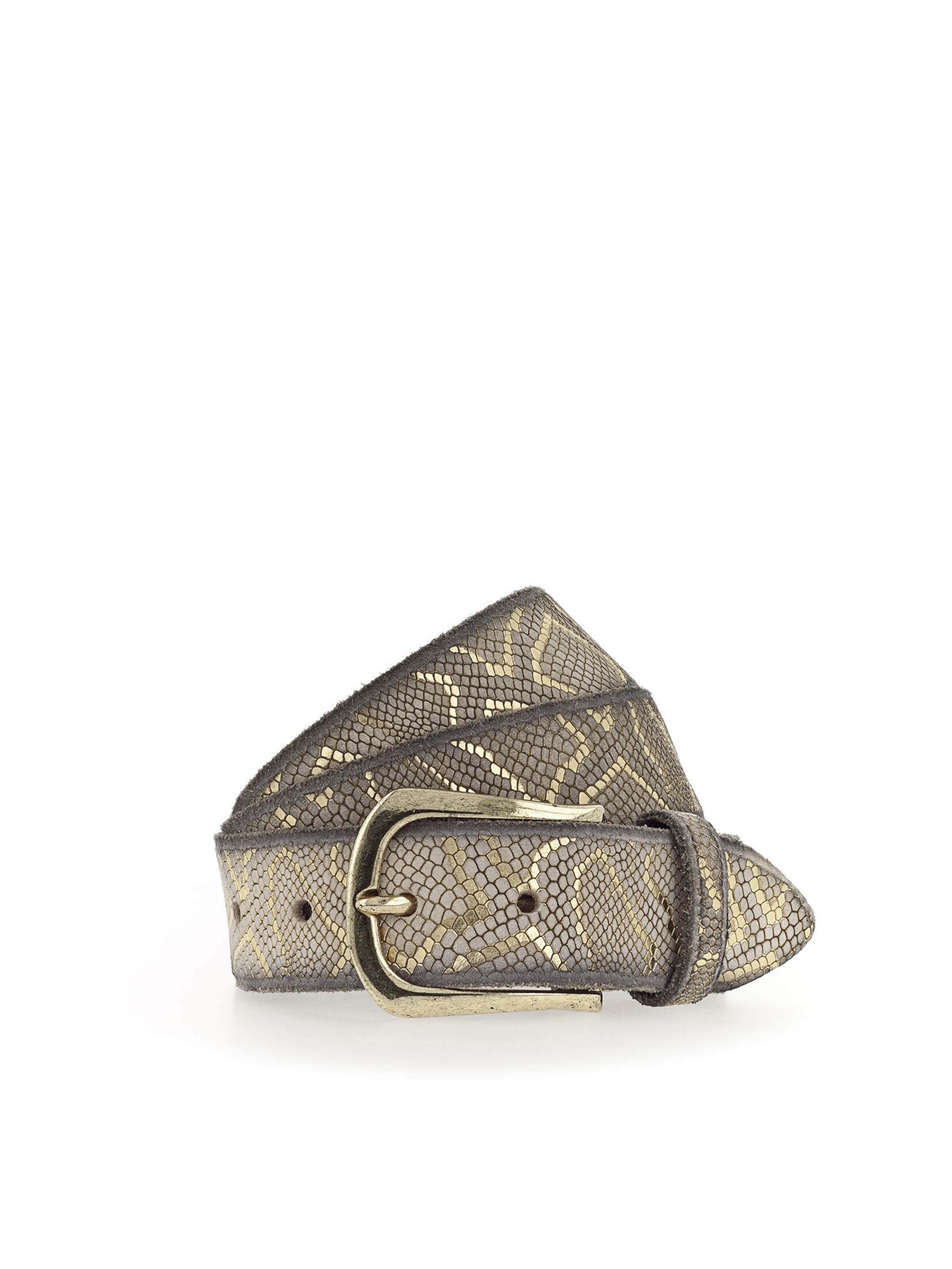 Cintura 'Sabia' di B.BELT in beige: frontale