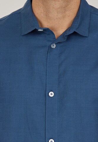Cruz Regular fit Athletic Button Up Shirt 'Jericho' in Blue