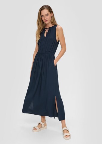 s.Oliver Summer Dress in Blue: front