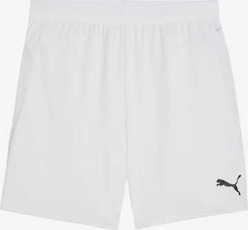 PUMA Workout Pants 'TeamCup' in White: front