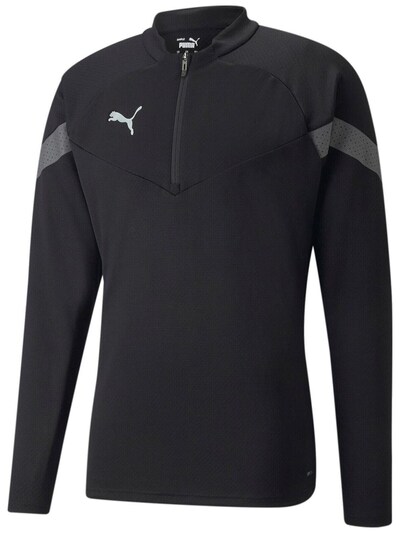 PUMA Shirt 'Puma Teamfinal Training 14 Zip' in XL in de kleur Zwart, Productweergave