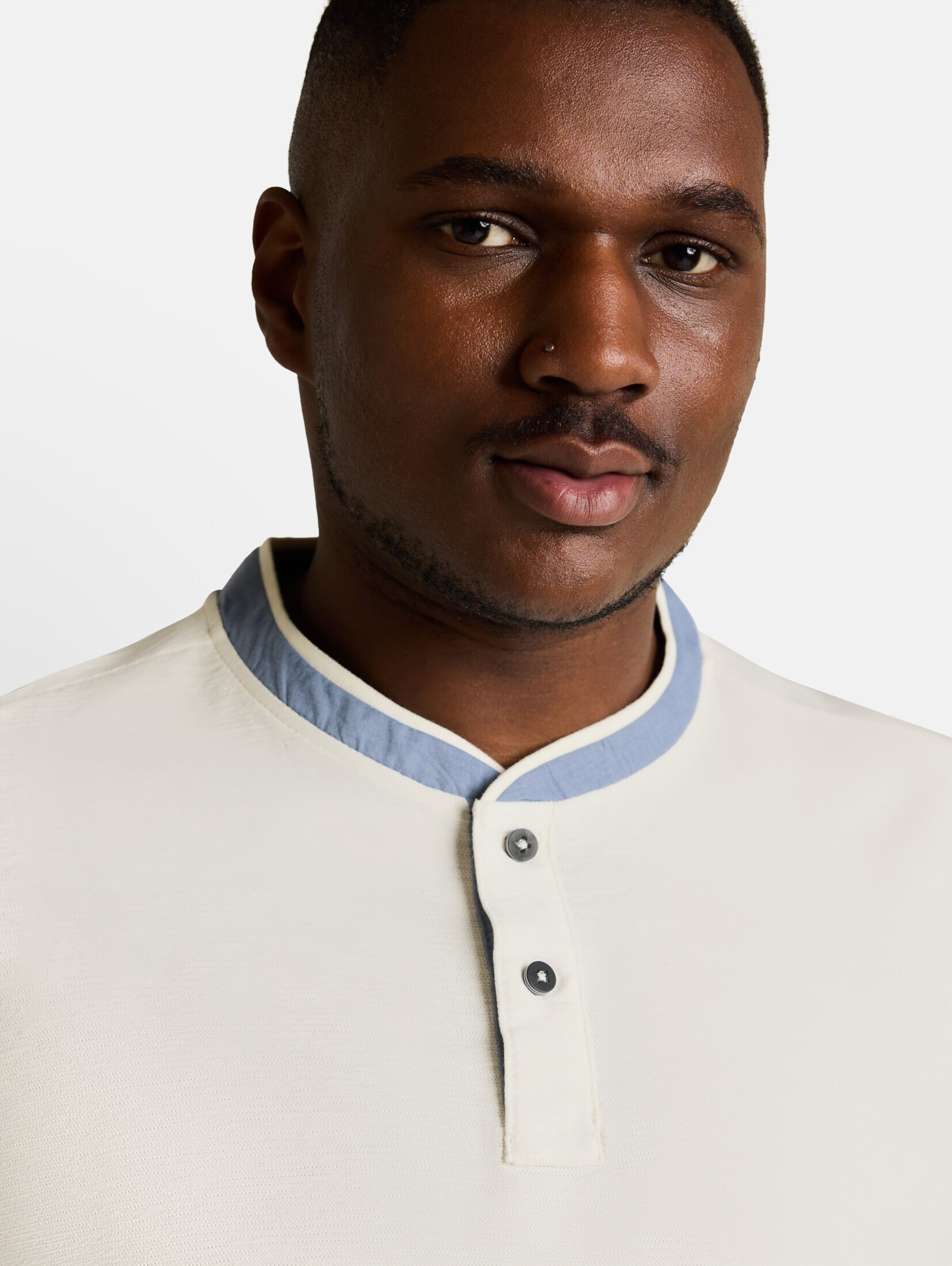 TOM TAILOR Men + Poloshirt in Weiß