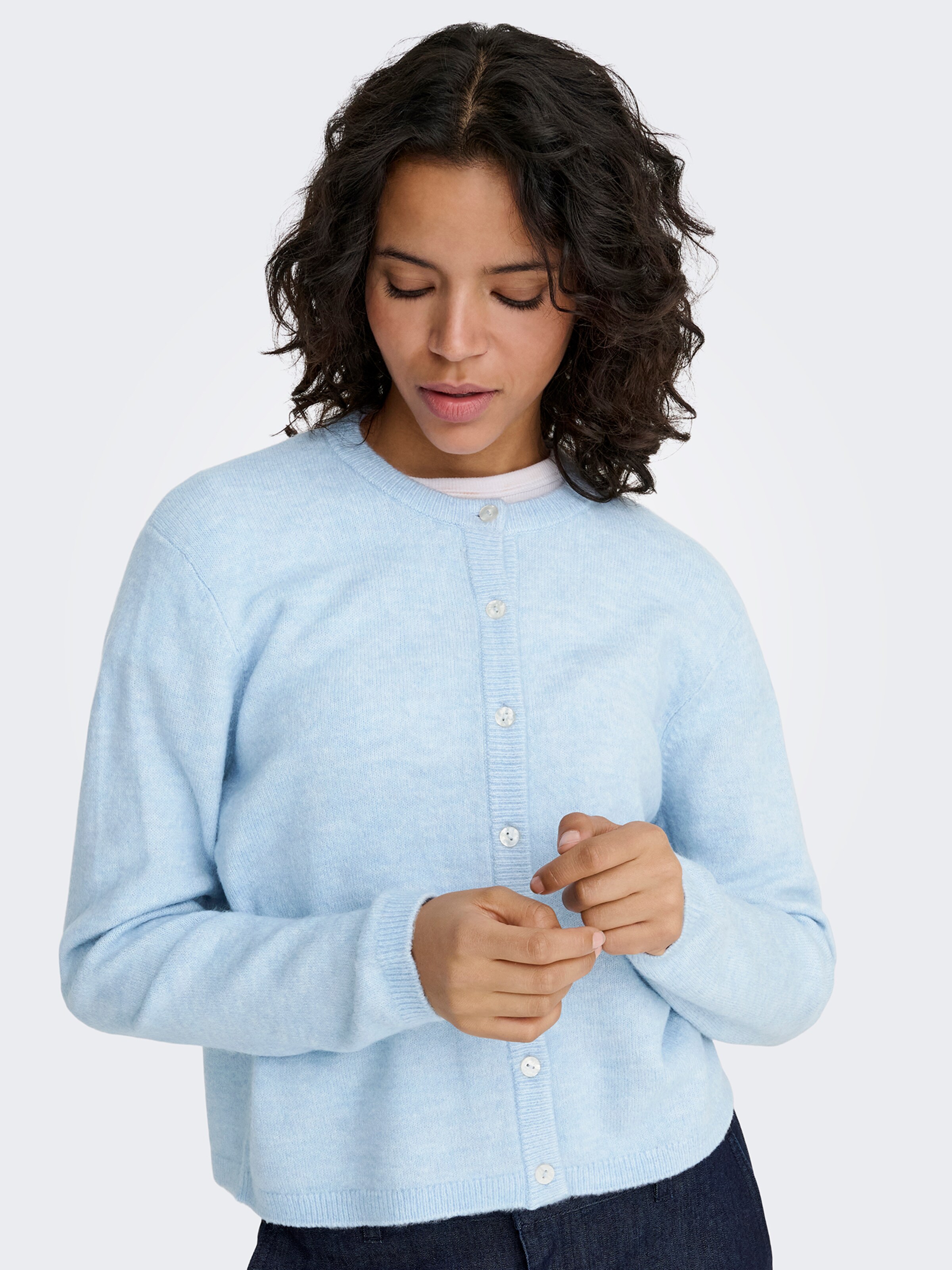 ONLY Knit Cardigan 'ONLSimoni' in Light Blue | ABOUT YOU