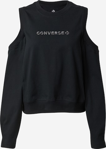 melns CONVERSE Sportisks džemperis: no priekšpuses