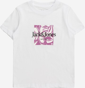 Jack & Jones Junior T-shirt 'Lafayette' i vit: framsida