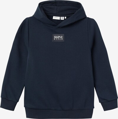 NAME IT Sweatshirt 'Fluuk' in de kleur Nachtblauw / Zwart / Offwhite, Productweergave