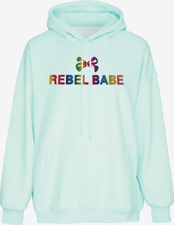 Sweat-shirt MYMO en vert : devant