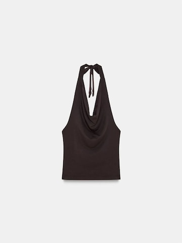 Dilvin Blouse in Bruin: voorkant