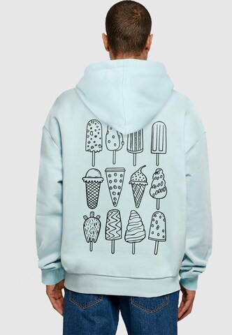 Merchcode Sweatshirt 'Ice Cream' in Blue: front