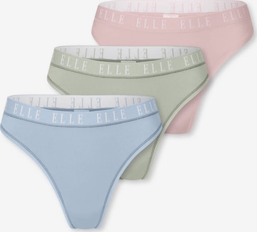 ELLE String ' Thong - ELLE LOGO ' in Mixed colours: front