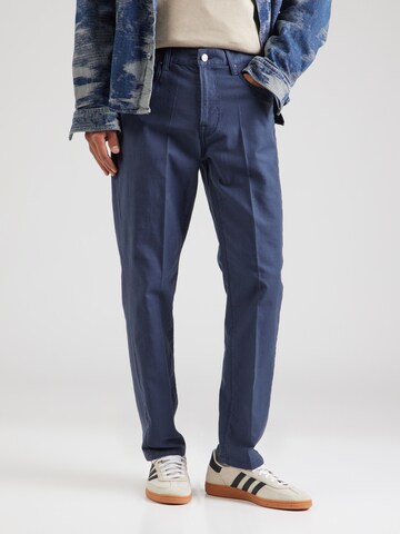 SCOTCH & SODA Tapered Ráncos nadrág 'DOBBY' - kék: elől