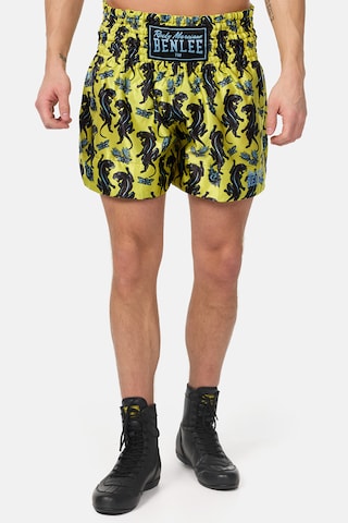 Benlee regular Παντελόνι φόρμας 'Panther Thai' σε κίτρινο: μπροστά