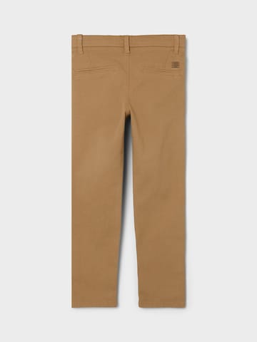 NAME IT Regular Pants 'Silas' in Brown