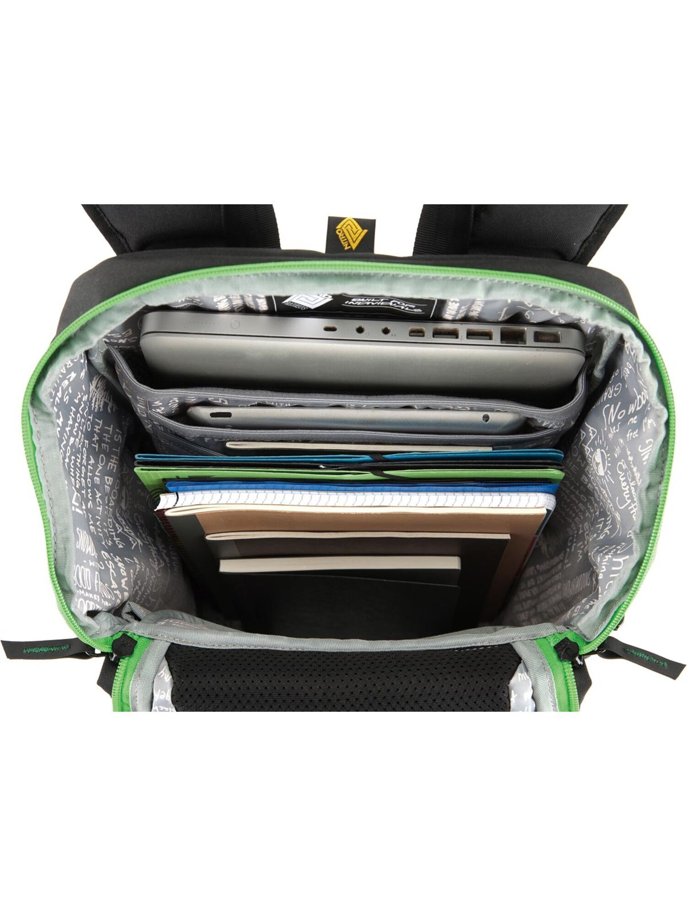 NITRO Backpack 'NIKURO Pack Set Gorilla' in Black