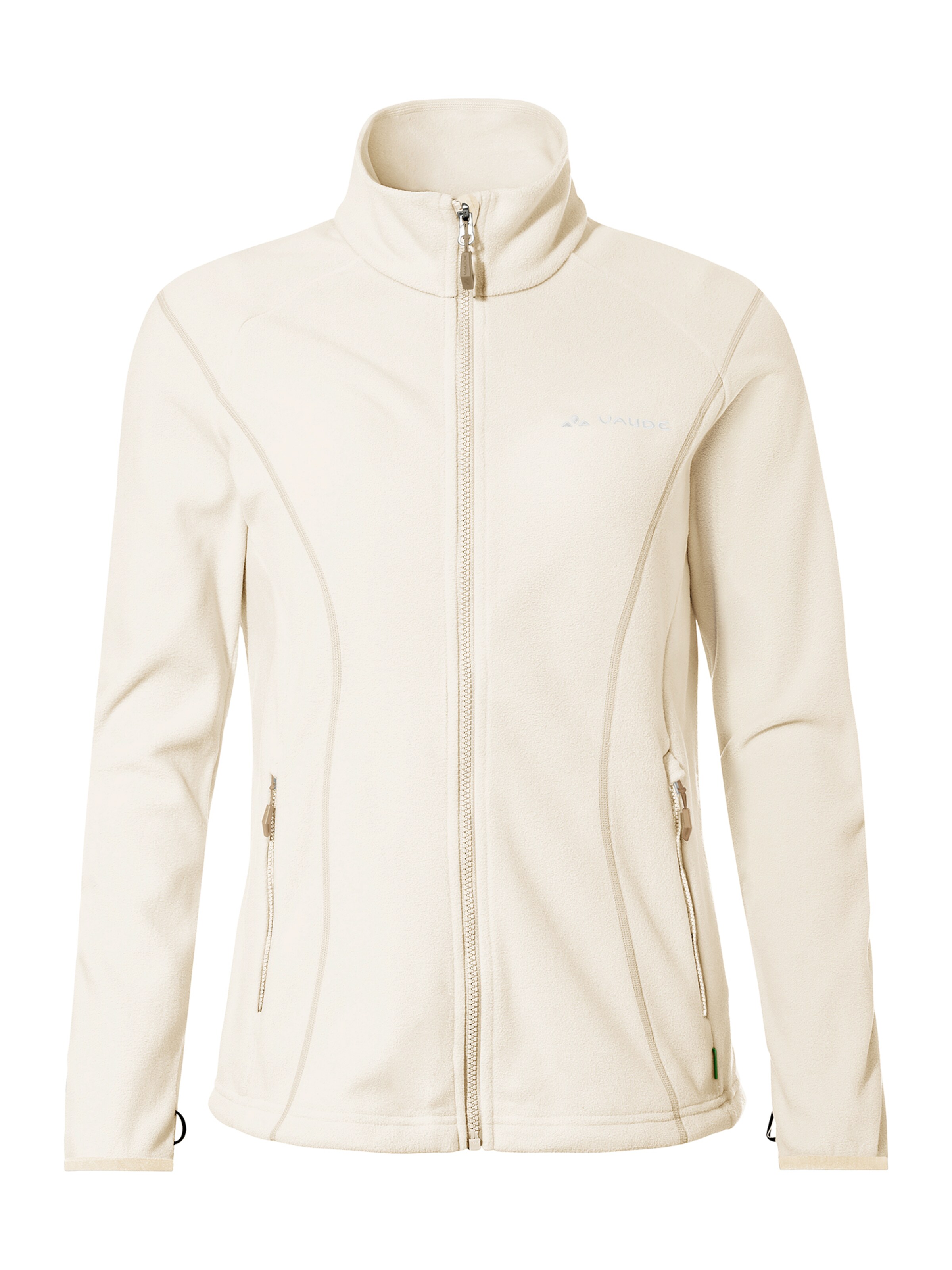 VAUDE Athletic fleece jacket 'Rosemoor II' in Beige: front