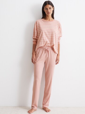 Marc O'Polo Pyjama ' Mix & Match Cotton ' in Roze: voorkant