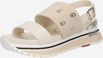 Liu Jo Sandalen met riem 'MAXI WONDER' in Beige: voorkant