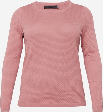 Vero Moda Curve Sweater in Pink: front