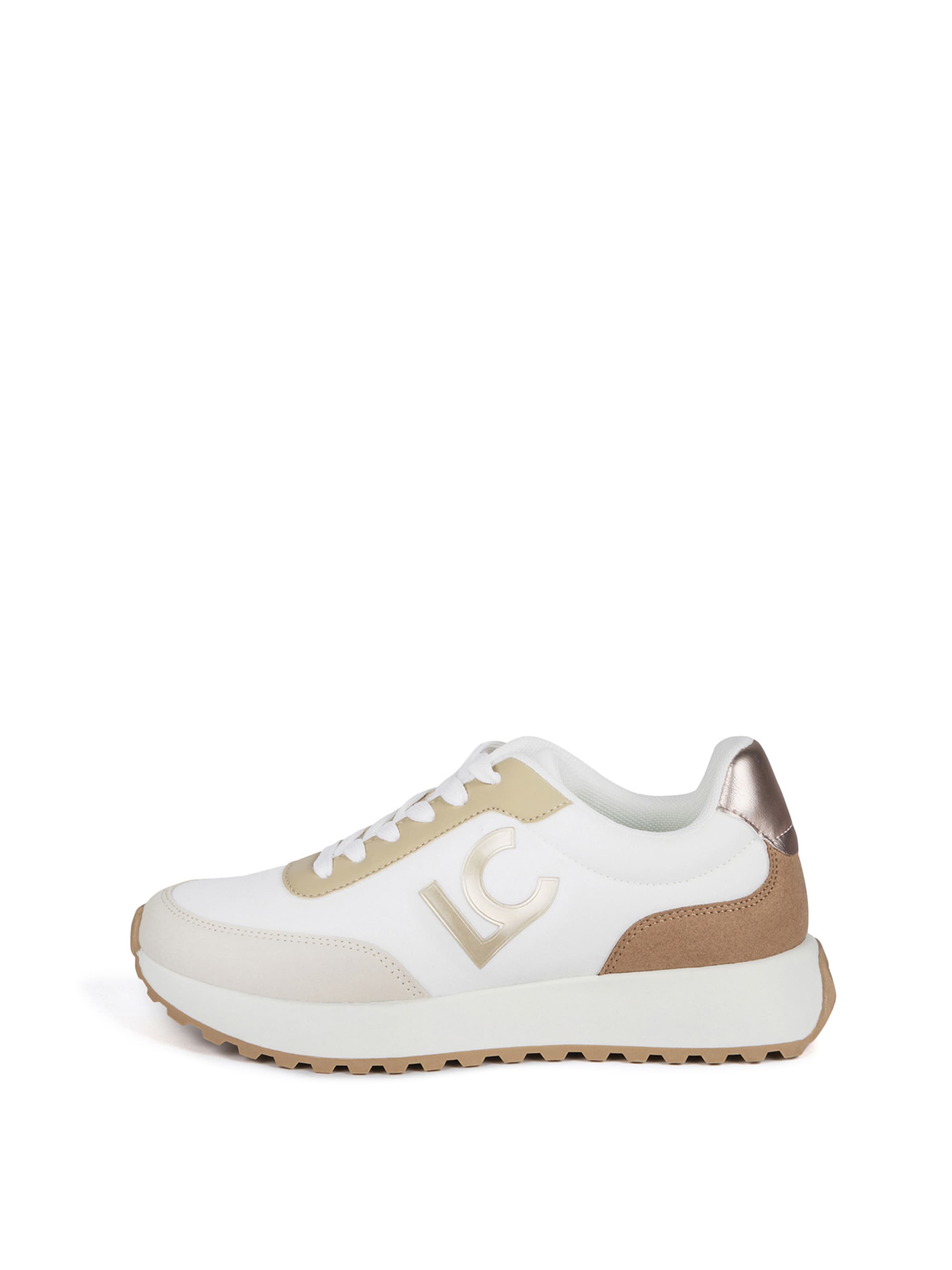 balts Lola Casademunt Zemie brīvā laika apavi: no priekšpuses