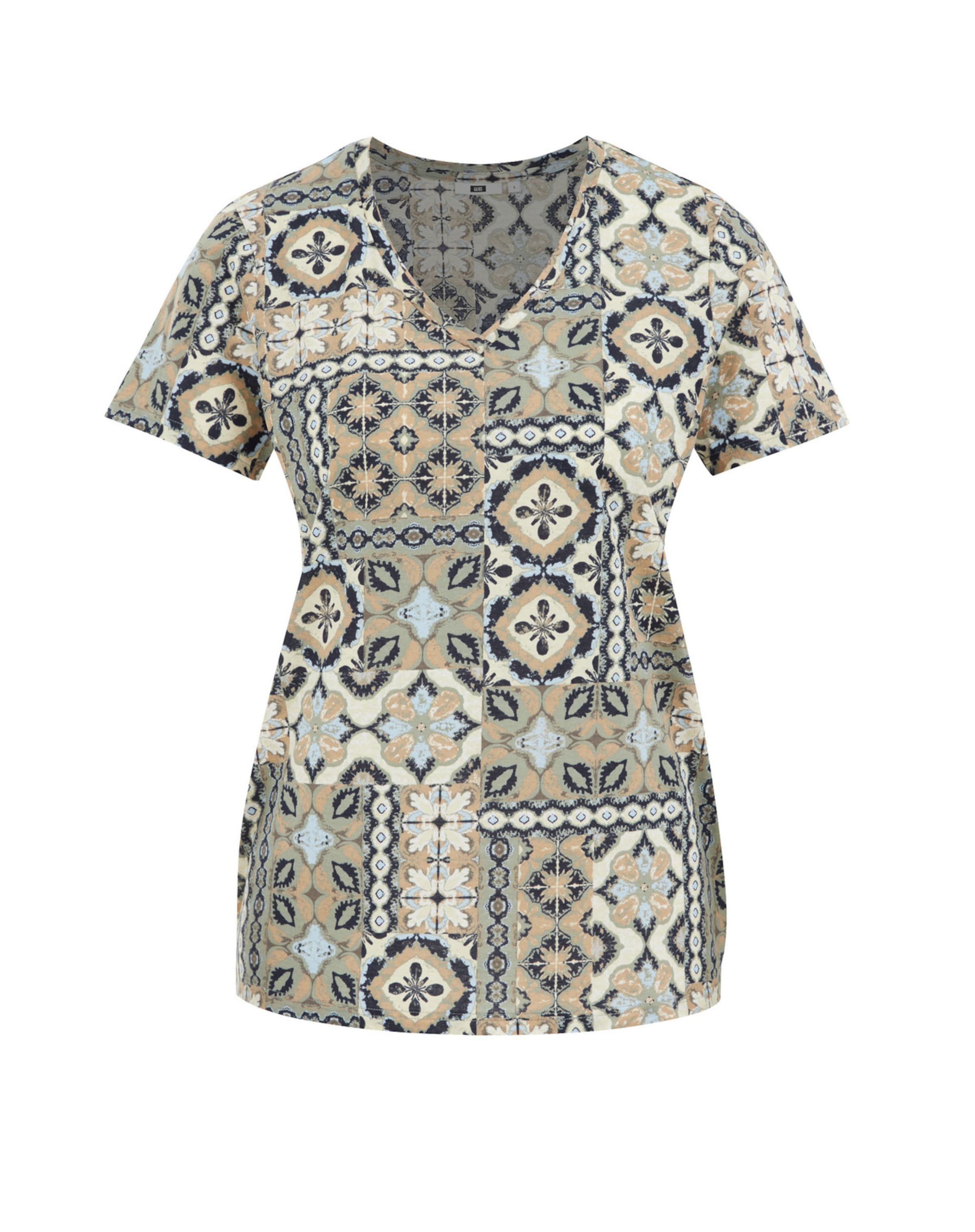 WE Fashion Тениска в зелено: отпред