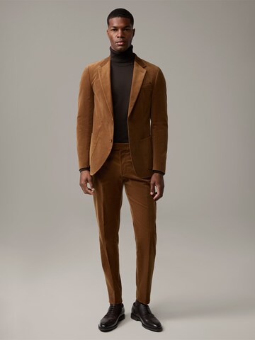 STRELLSON Slimfit Hose ' Melwin ' in Braun