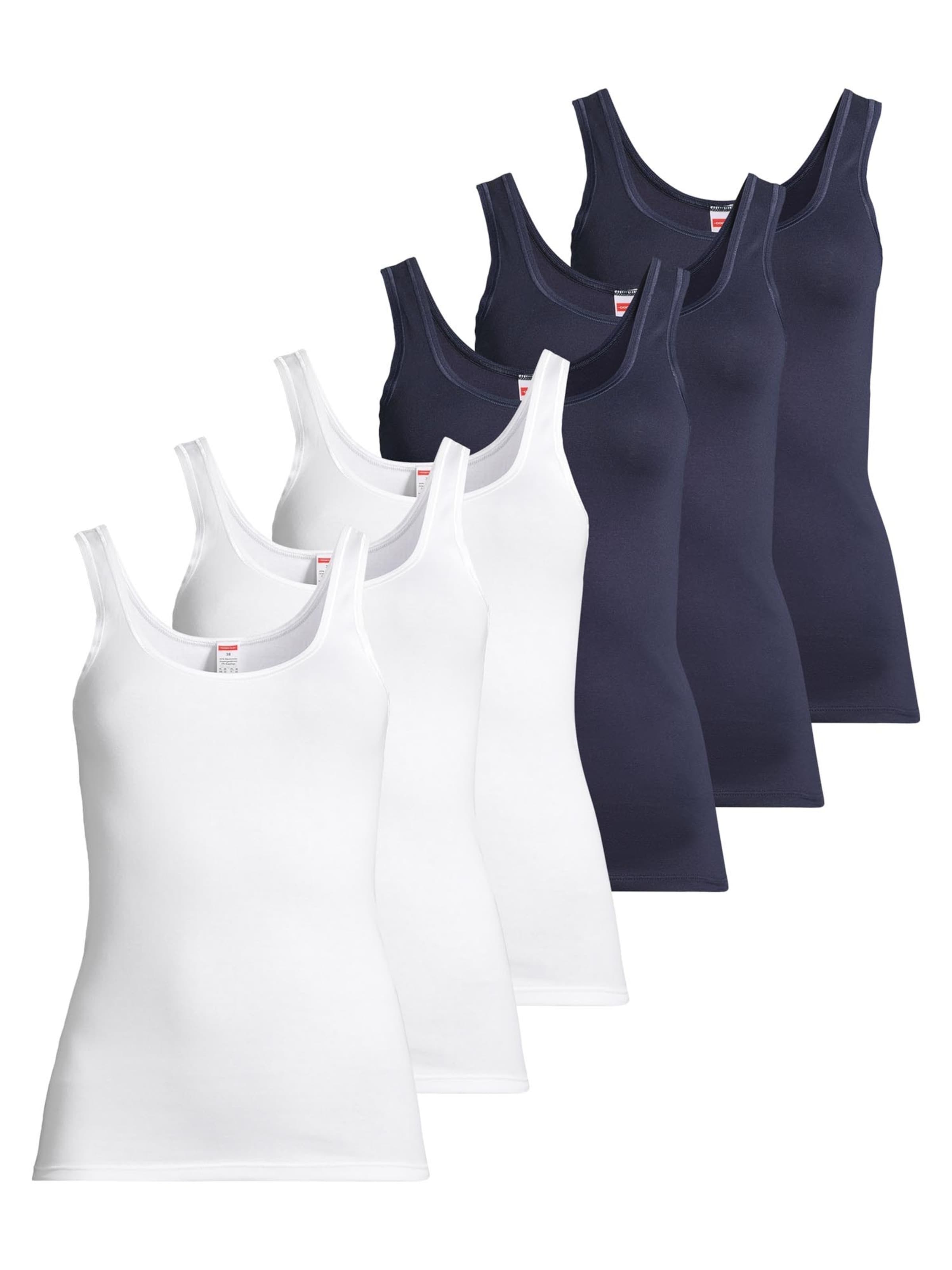 CON-TA Undershirt 'Feinripp' in Blue: front