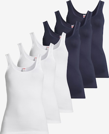 CON-TA Undershirt 'Feinripp' in Blue: front