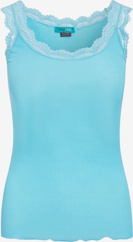 TOOche Top in Blue: front