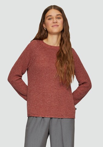 Pull-over QS en rouge : devant